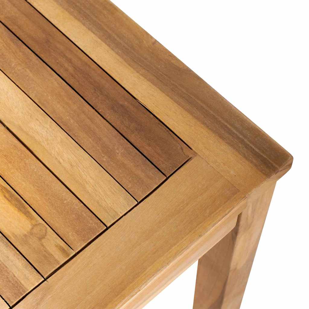 Garten-Sofa-Set Natur Teak-Massivholz